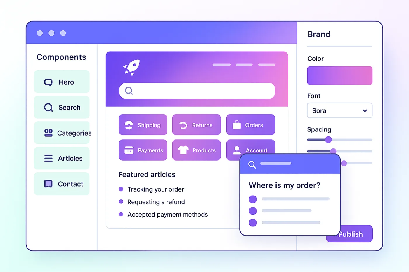 Template Editor matching storefront theme